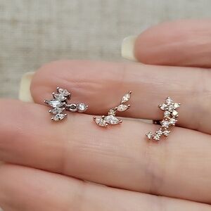 DAINTY SPARKLE HELIX EARRING, CHOICE OF STYLE